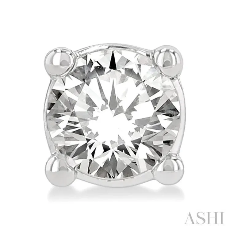 1/3 ctw Round Cut Diamond Stud Earring in 14K White Gold