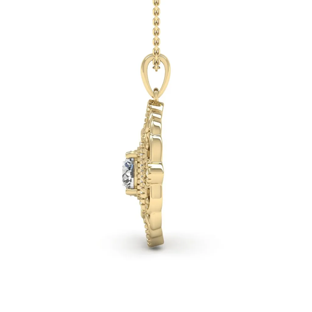 1.36 d.e.w cts Charlotte Moissanite Necklace