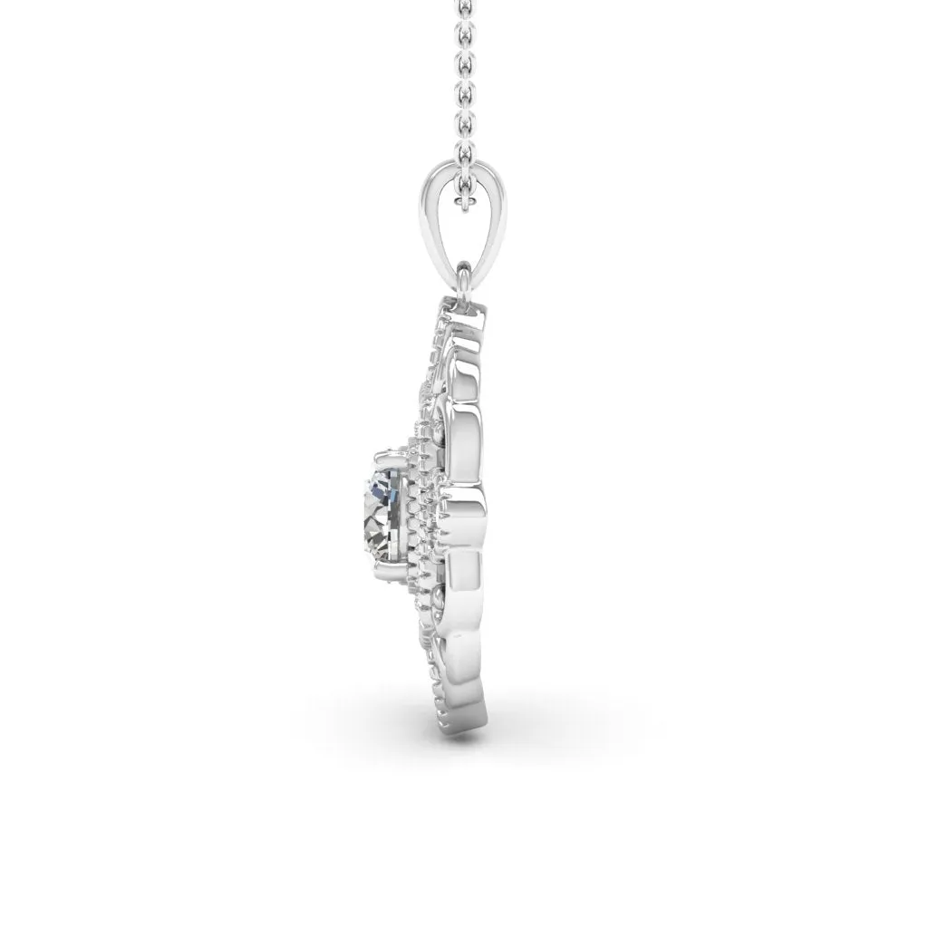 1.36 d.e.w cts Charlotte Moissanite Necklace