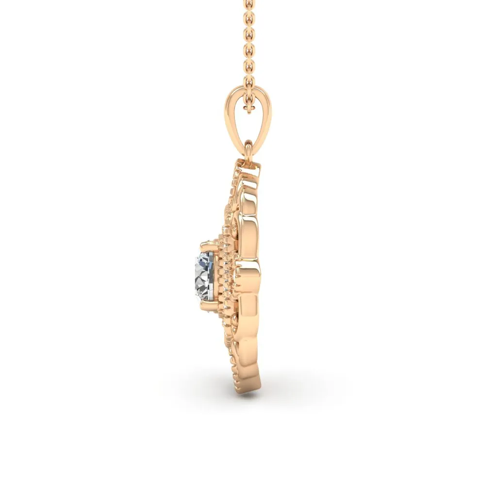 1.36 d.e.w cts Charlotte Moissanite Necklace