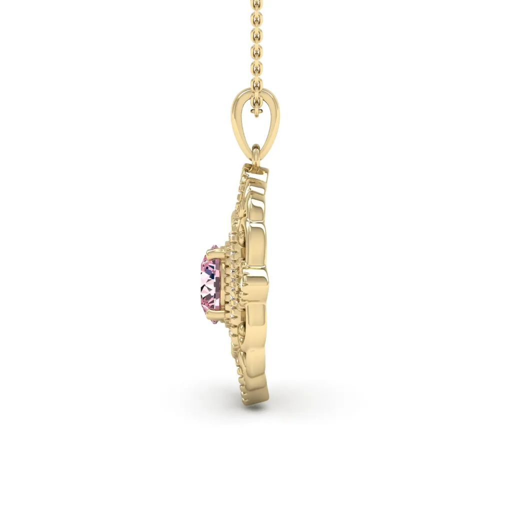 1.36 d.e.w cts Charlotte Moissanite Necklace