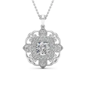 1.36 d.e.w cts Charlotte Moissanite Necklace