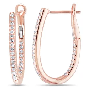 1/4 CT Diamond TW Cuff Earrings 14k Gold