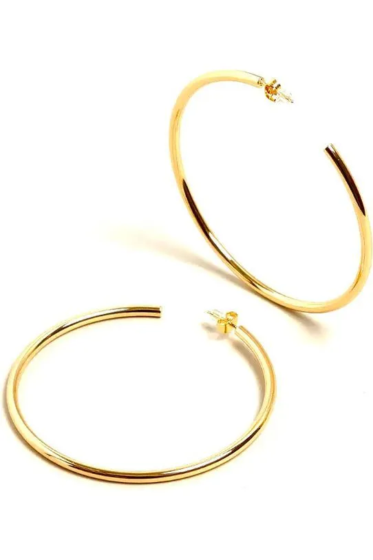 14 karat Gold Dipped Hoop Earring