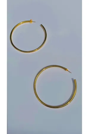 14 karat Gold Dipped Hoop Earring