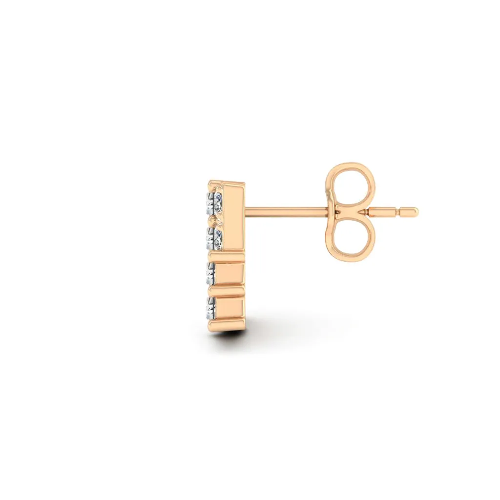 1.44 d.e.w cts Esther Moissanite Stud Earrings