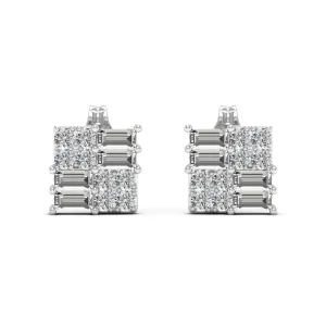 1.44 d.e.w cts Esther Moissanite Stud Earrings