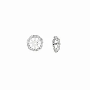 2 – 1CT DIAMOND JACKET EARRINGS 14K GOLD (0.58 CTW)