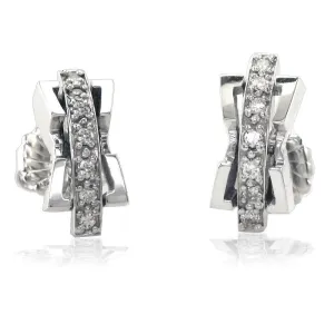 2 Piece Contemporary Diamond Earrings in 18K