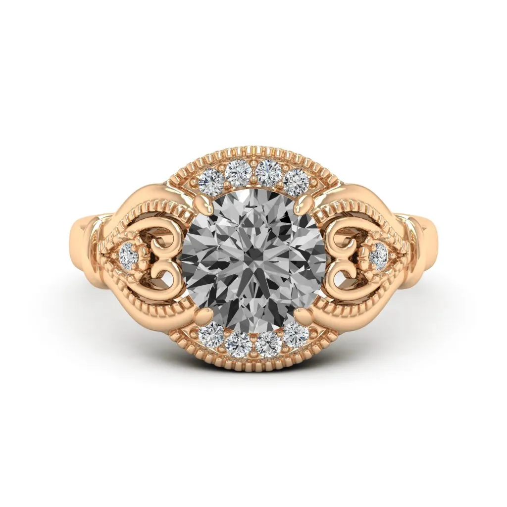 2.15 d.e.w cts Sophia Moissanite Ring