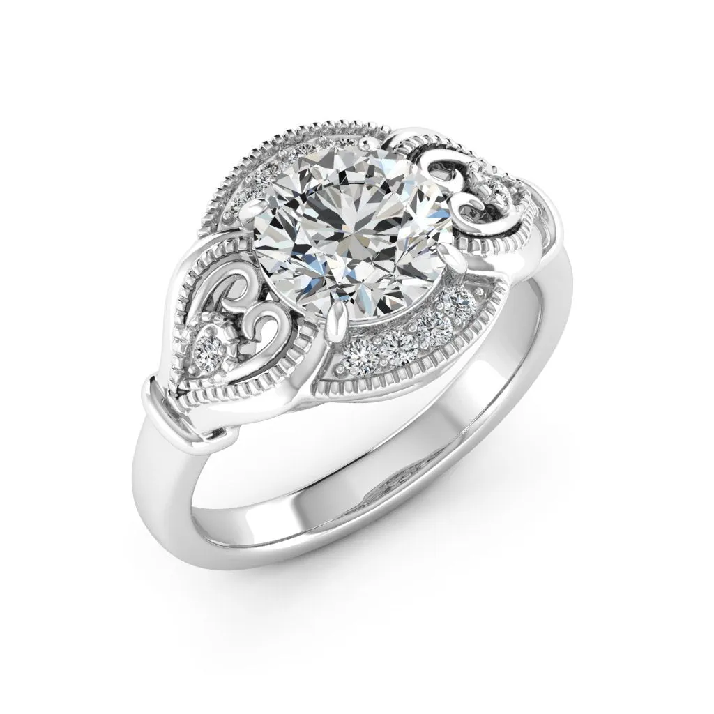 2.15 d.e.w cts Sophia Moissanite Ring
