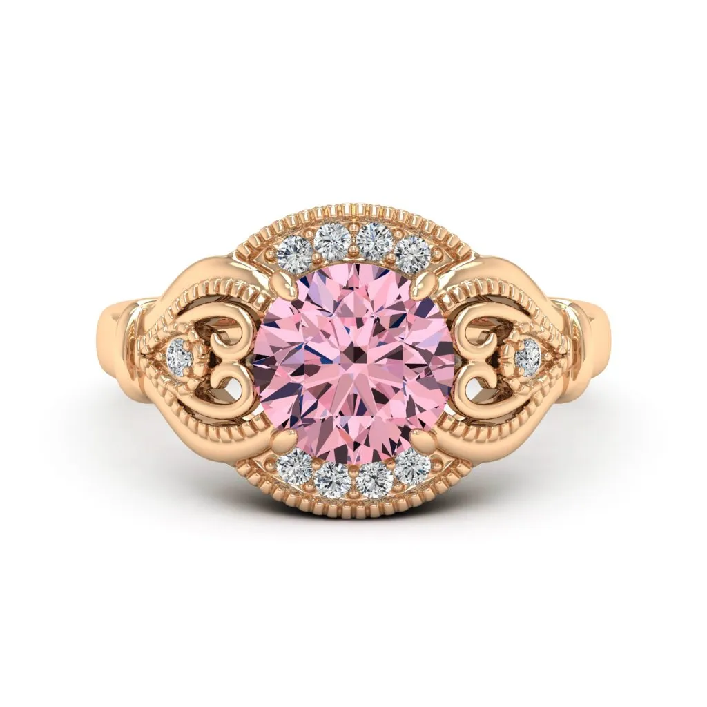2.15 d.e.w cts Sophia Moissanite Ring