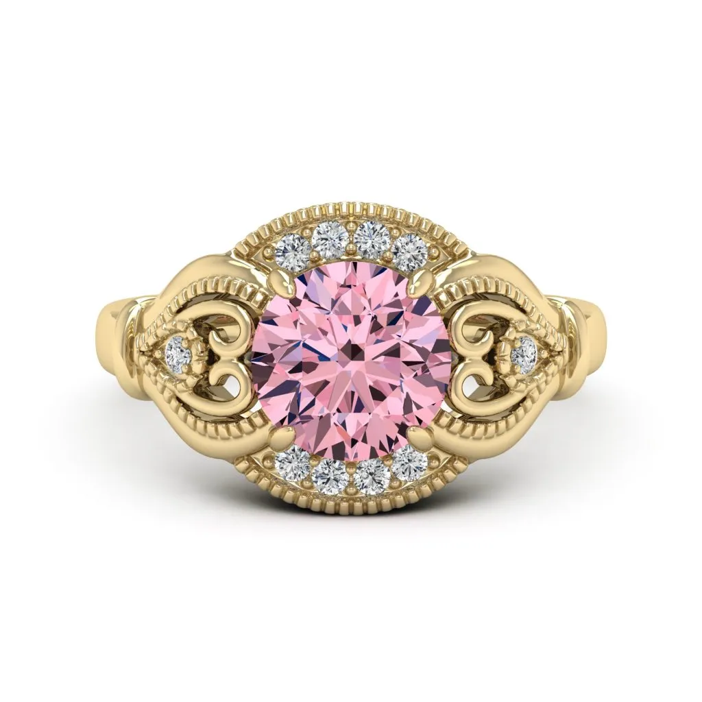 2.15 d.e.w cts Sophia Moissanite Ring