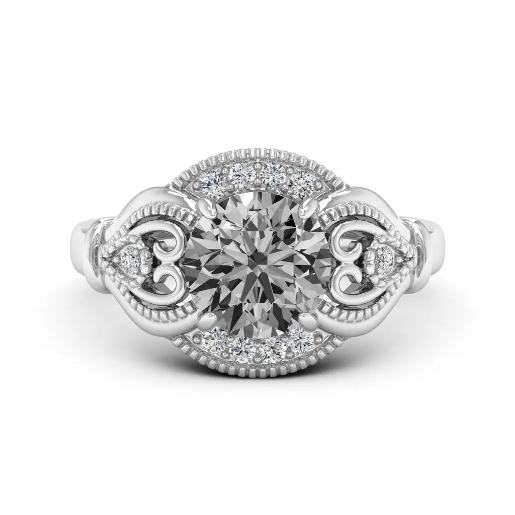 2.15 d.e.w cts Sophia Moissanite Ring