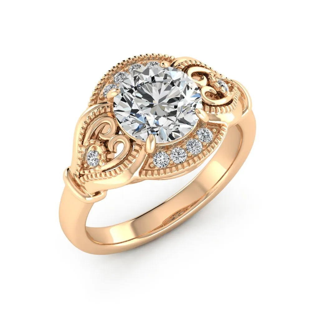 2.15 d.e.w cts Sophia Moissanite Ring