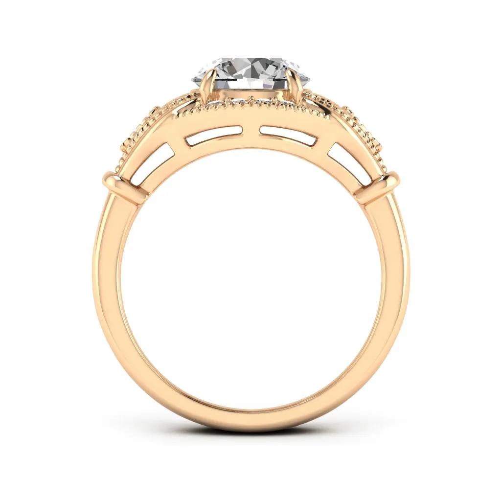 2.15 d.e.w cts Sophia Moissanite Ring
