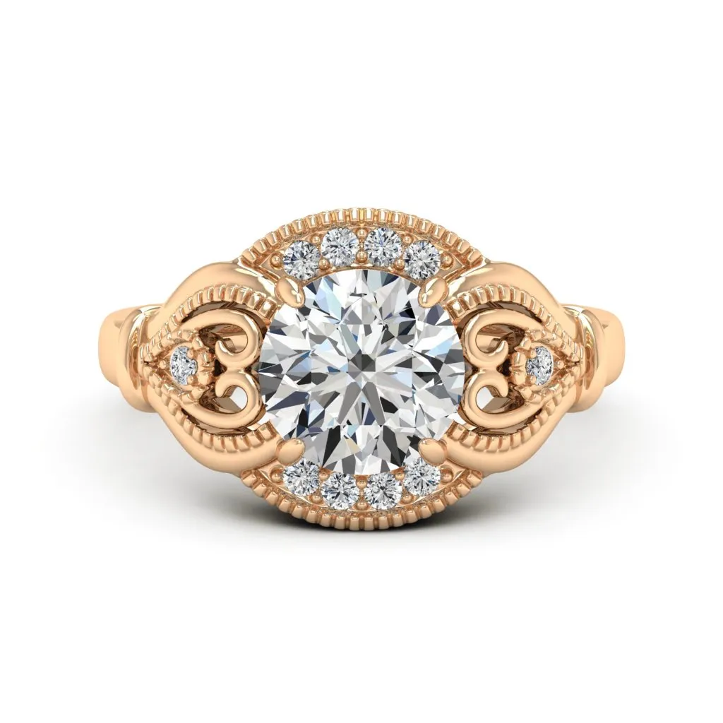 2.15 d.e.w cts Sophia Moissanite Ring