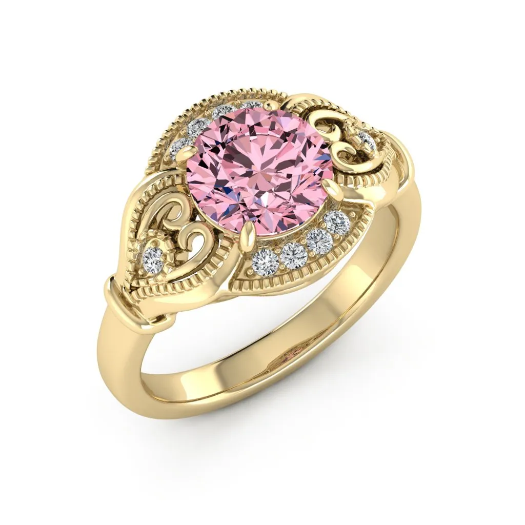 2.15 d.e.w cts Sophia Moissanite Ring