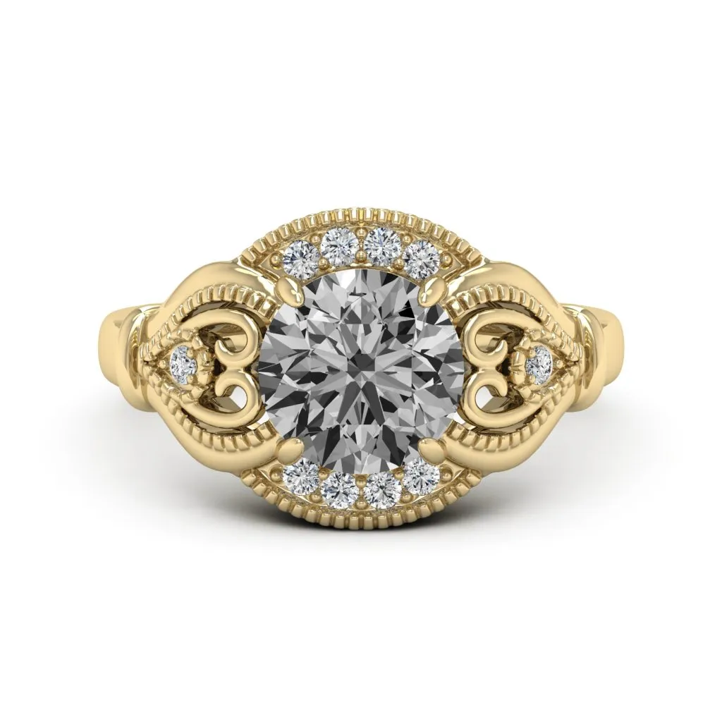 2.15 d.e.w cts Sophia Moissanite Ring