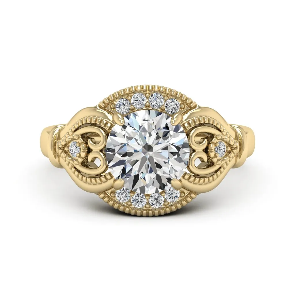 2.15 d.e.w cts Sophia Moissanite Ring