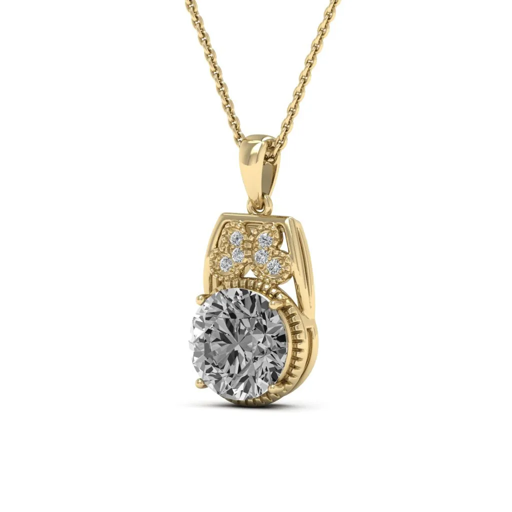 2.79 d.e.w cts Margaret Moissanite Necklace