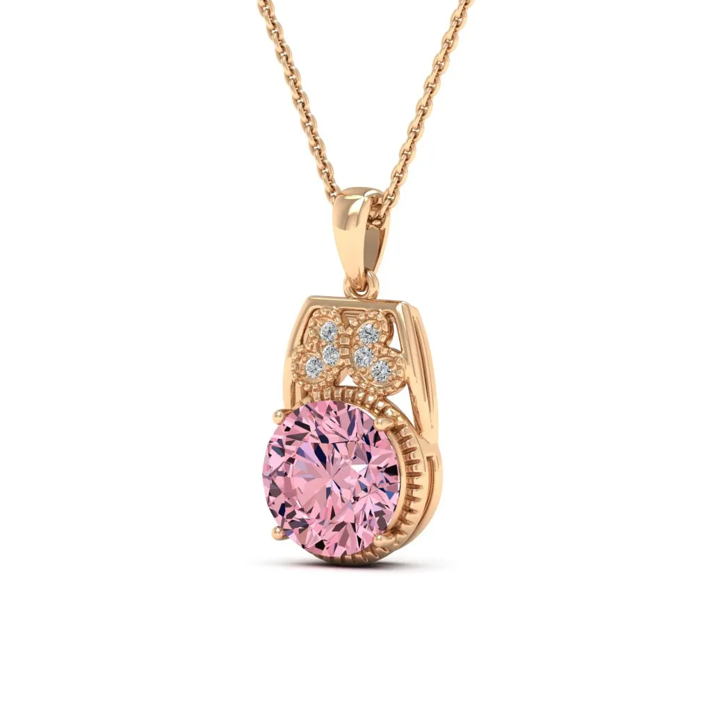 2.79 d.e.w cts Margaret Moissanite Necklace