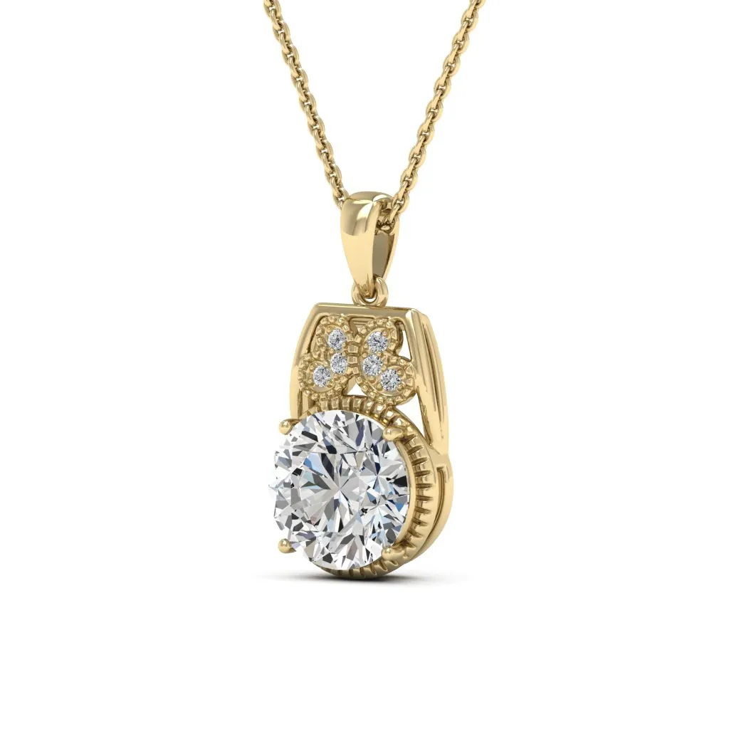 2.79 d.e.w cts Margaret Moissanite Necklace