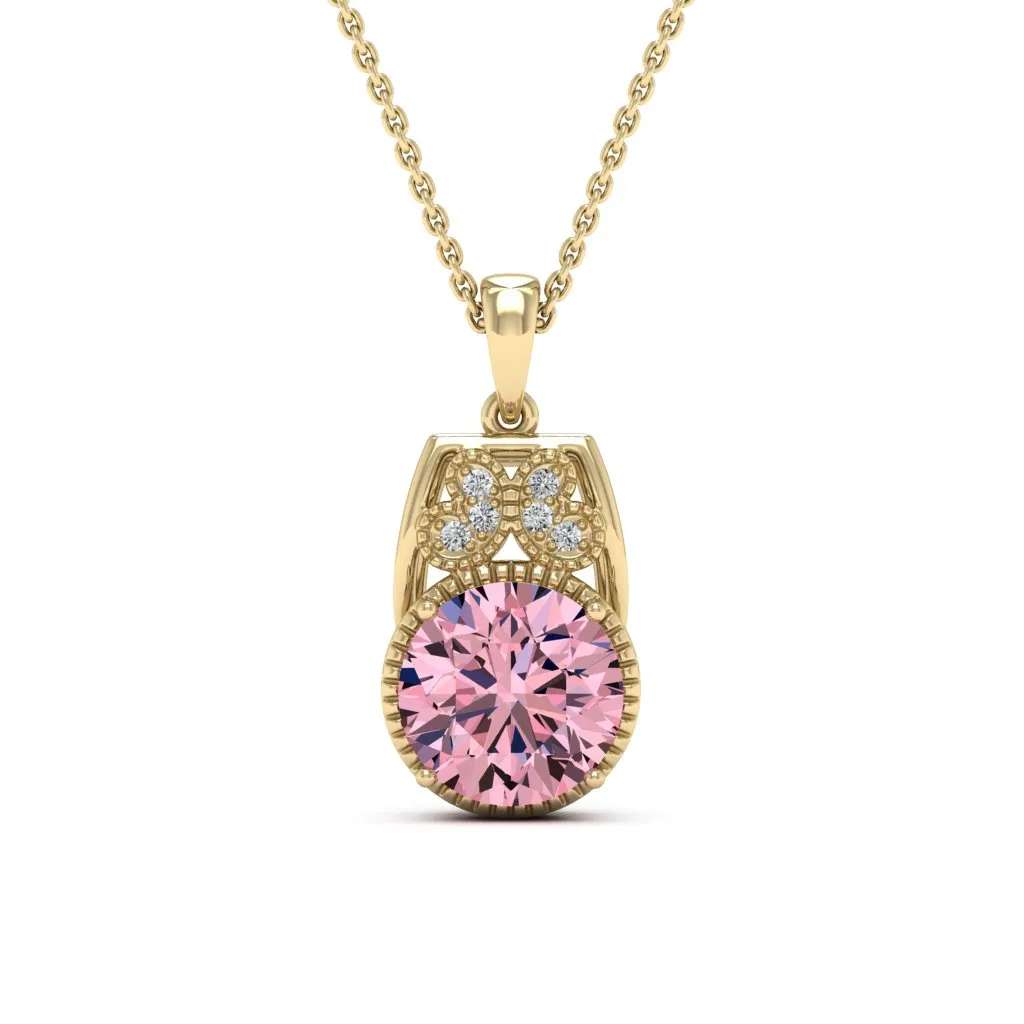 2.79 d.e.w cts Margaret Moissanite Necklace
