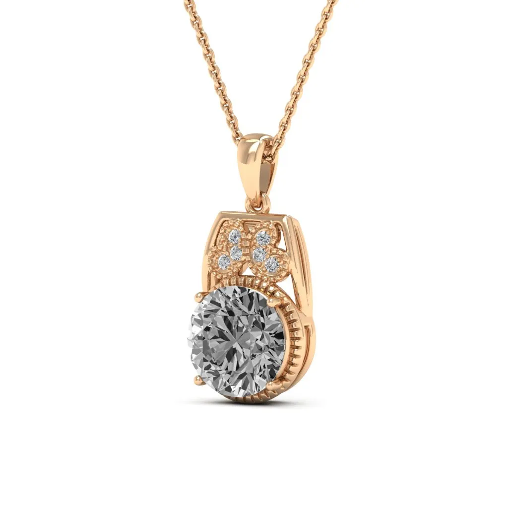 2.79 d.e.w cts Margaret Moissanite Necklace