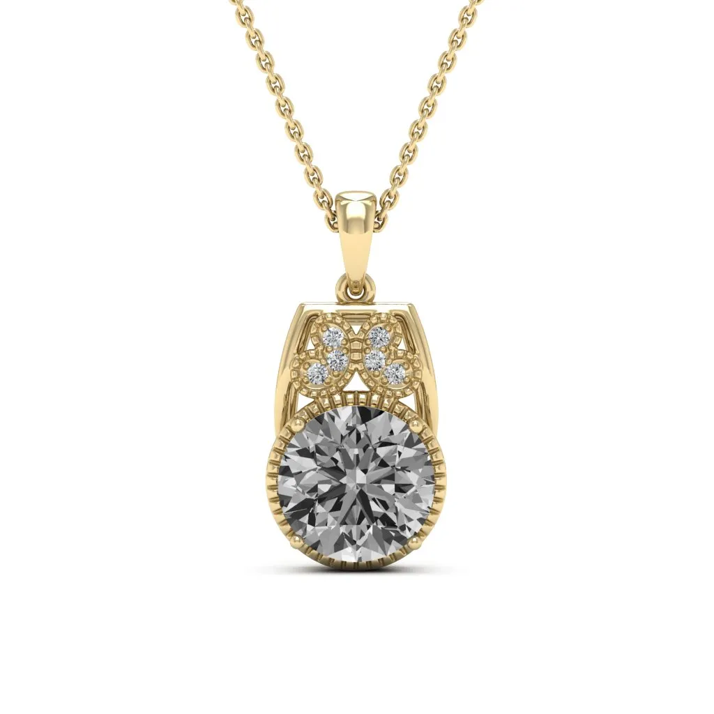 2.79 d.e.w cts Margaret Moissanite Necklace
