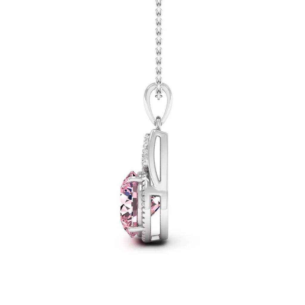 2.79 d.e.w cts Margaret Moissanite Necklace