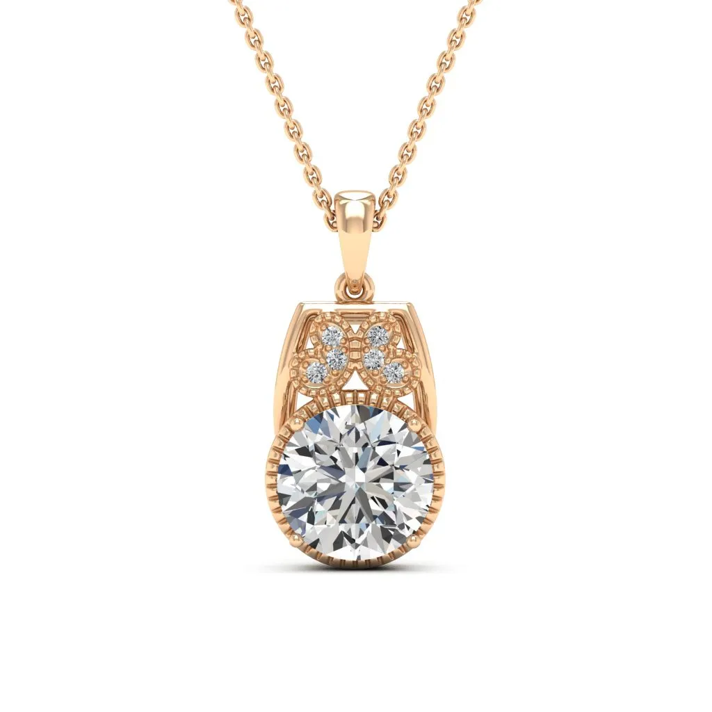 2.79 d.e.w cts Margaret Moissanite Necklace