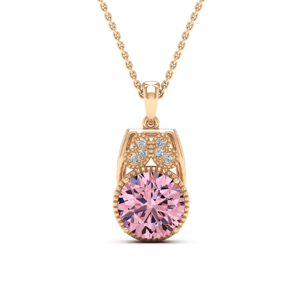 2.79 d.e.w cts Margaret Moissanite Necklace