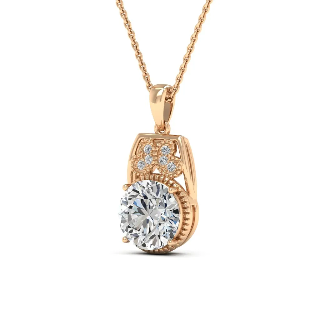 2.79 d.e.w cts Margaret Moissanite Necklace