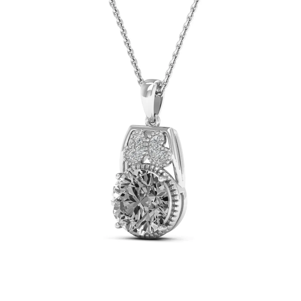 2.79 d.e.w cts Margaret Moissanite Necklace