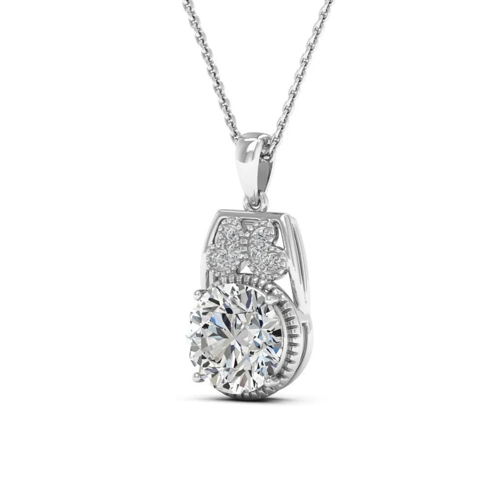 2.79 d.e.w cts Margaret Moissanite Necklace