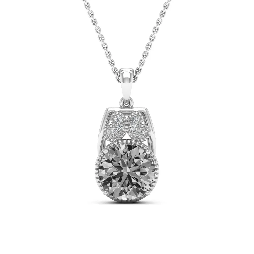 2.79 d.e.w cts Margaret Moissanite Necklace
