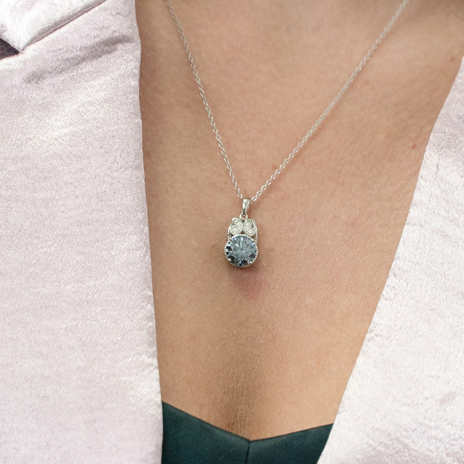 2.79 d.e.w cts Margaret Moissanite Necklace