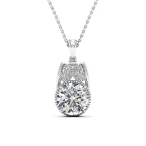 2.79 d.e.w cts Margaret Moissanite Necklace