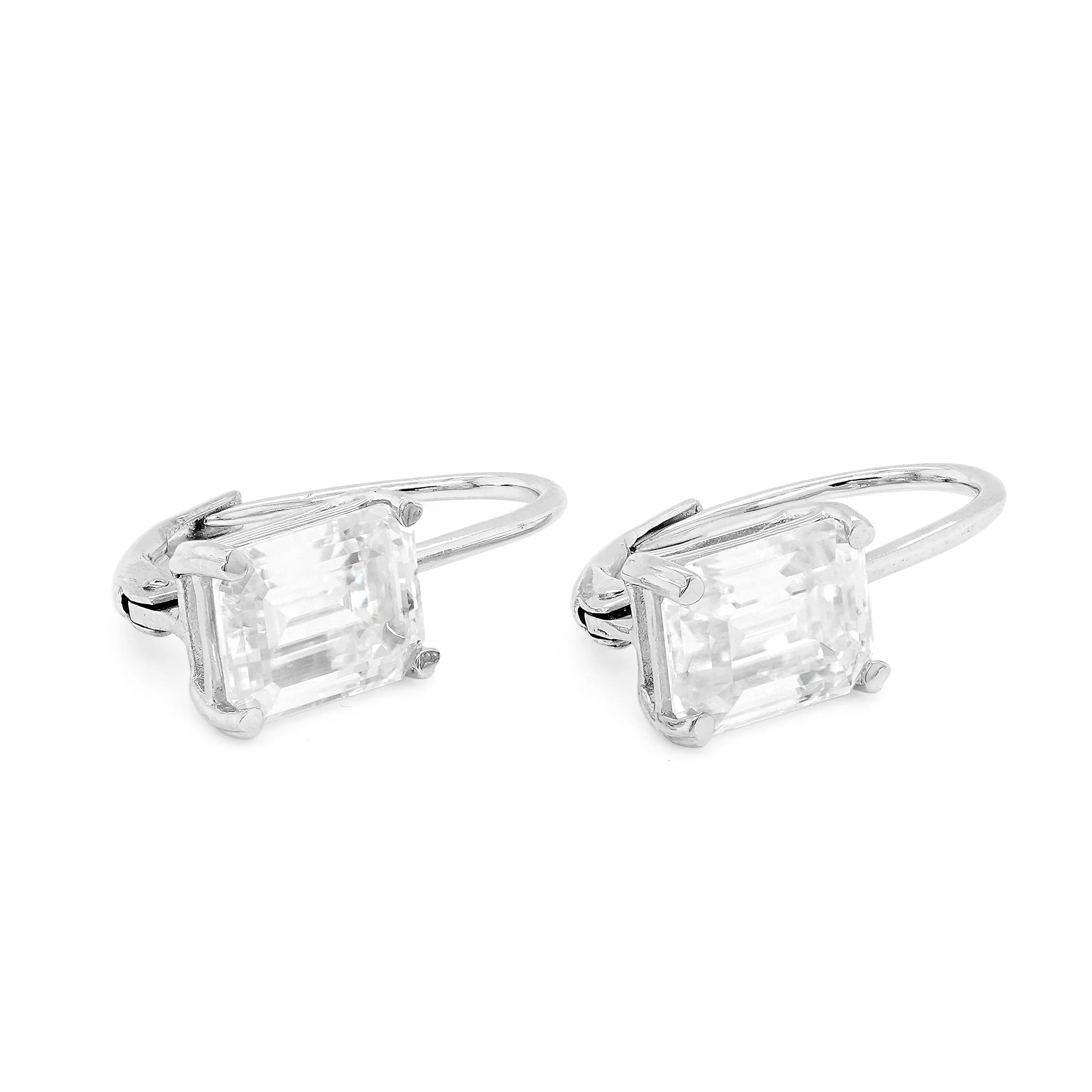 4.00 CTS DEW Moissanite Drop Earrings
