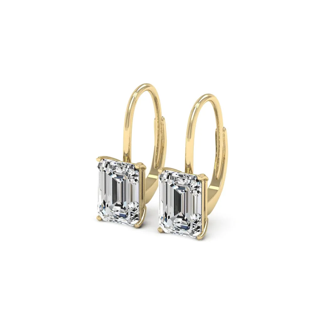4.00 CTS DEW Moissanite Drop Earrings