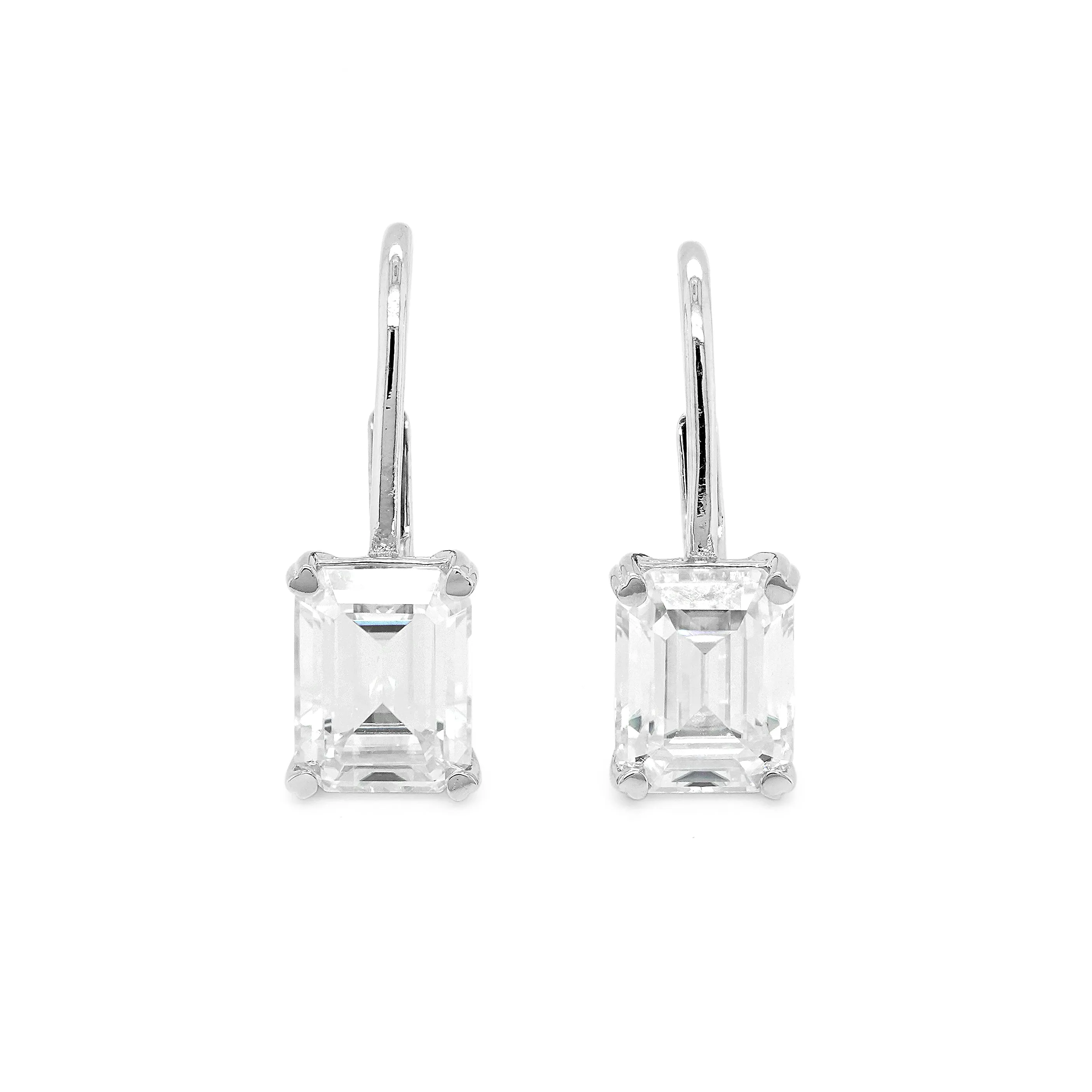 4.00 CTS DEW Moissanite Drop Earrings