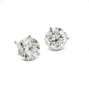 6.03CTW ROUND DIAMOND STUD EARRINGS