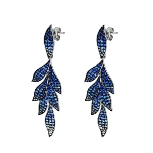 A Sea of Blue Wave Sapphire Chandelier Earrings
