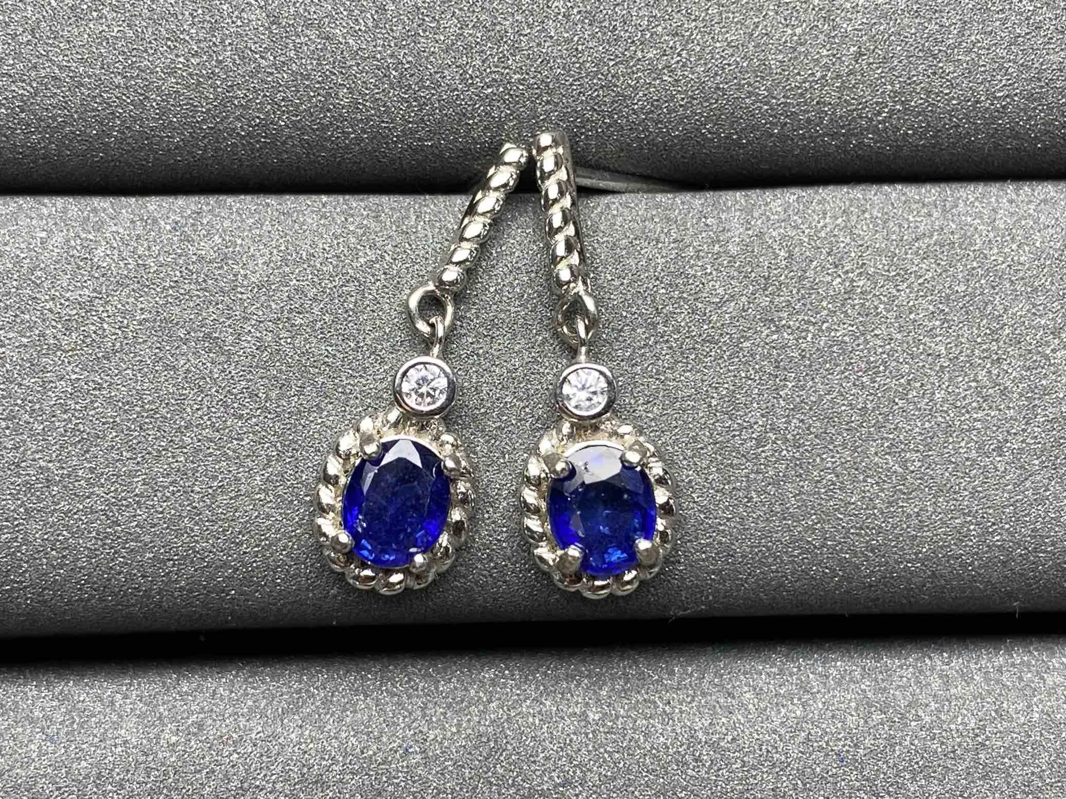A1312 Blue Sapphire Earrings