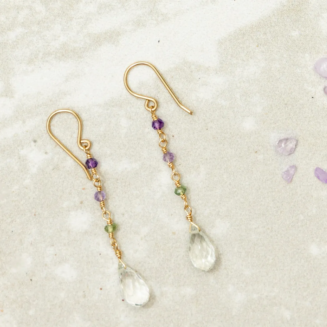 Agave Glow Gemstone Earrings