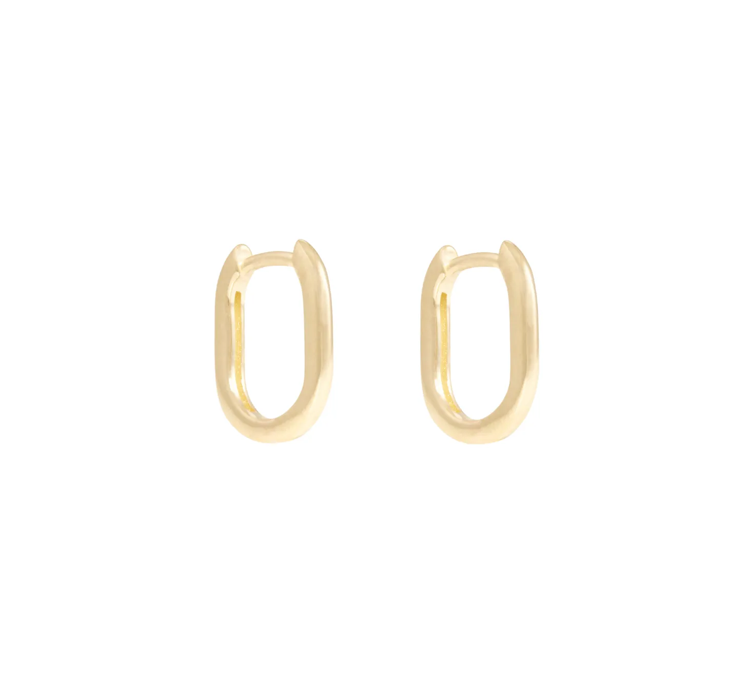 Akari Hoop Earrings 12mm - Solid Gold