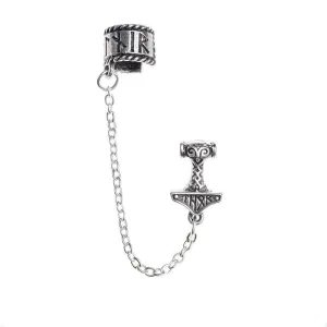 Alchemy Gothic E381 Thor Donner Ear cuff Earrings