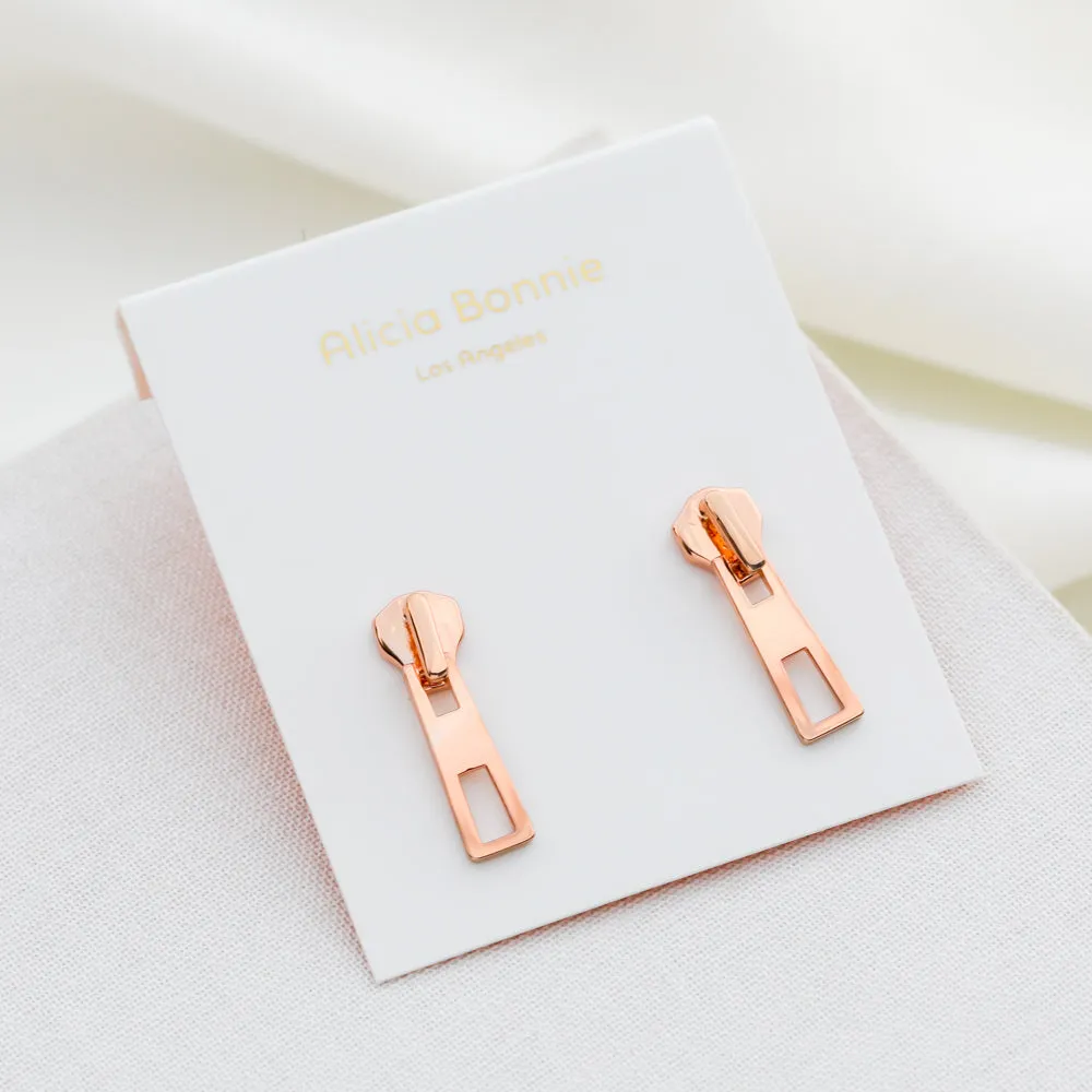 Alicia Bonnie The Zip Earrings