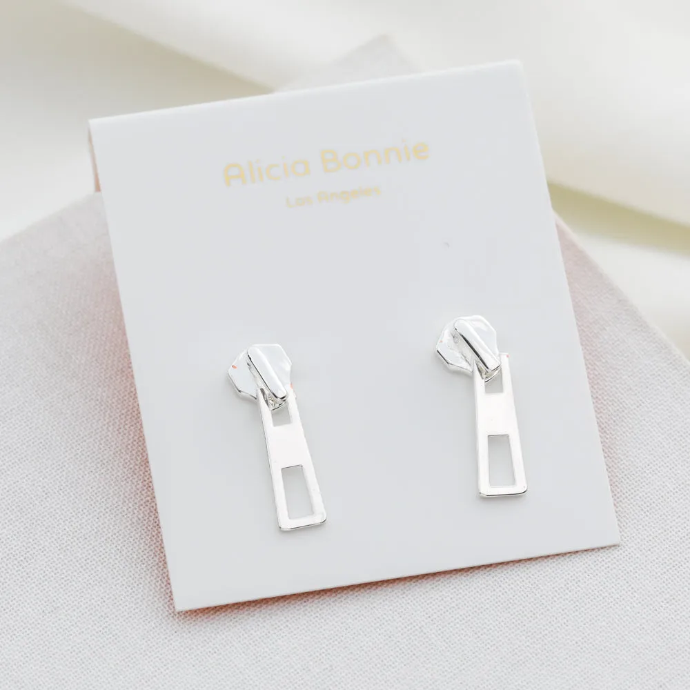 Alicia Bonnie The Zip Earrings